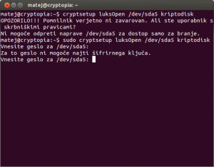 Ko Cryptsetup spregovori slovensko