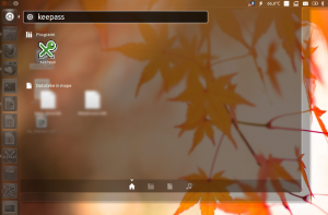 Zaganjanje KeePassX v Ubuntu Linuxu.