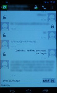 Bad encrypted message
