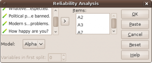Reliability Analysis in PSPP.