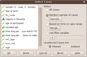 Data sampling wizzard.