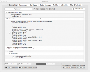 Karabiner v OS X.