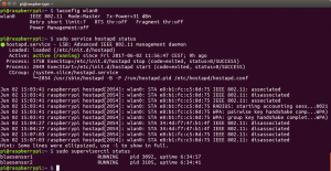 BlueSensor: stanje RaspberryPi Wifi dostopne točke.